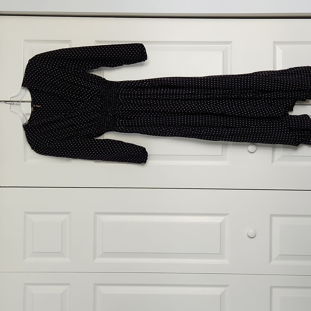 Maje Midi Asymmetrical Polka Dot Dress Size Small